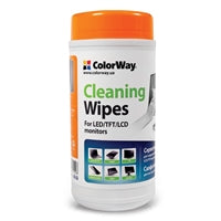 ColorWay Screen Cleaning Wipes 100 Sheets - Alcohol-Free Pre-Moistened ColorWay Screen Cleaning Wipes 100 Sheets - Alcohol-Free Pre-Moistened